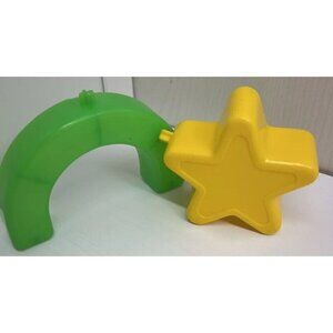 Vintage Rainbow Brite 1983 color Cottage House Carry Case  REPLACEMENT PIECES